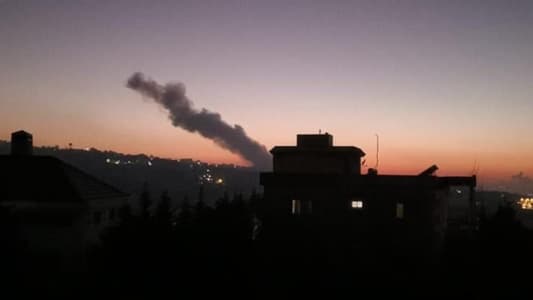 Israeli airstrike target the town of Dhayra in the West of Bekaa