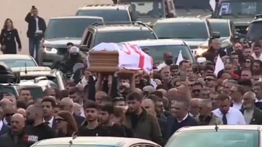 The body of Pascal Suleiman arrived in his hometown of Maifouq to be buried in the family cemetery