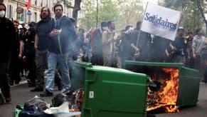 Protesters Clash in Paris during May Day Protests