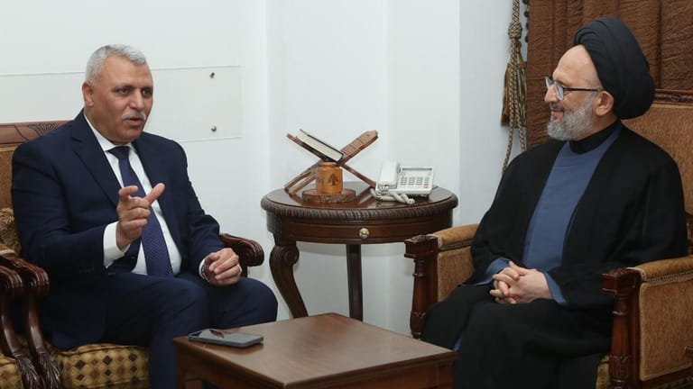 اللواء شقير زار العلامة فضل الله معزّياً