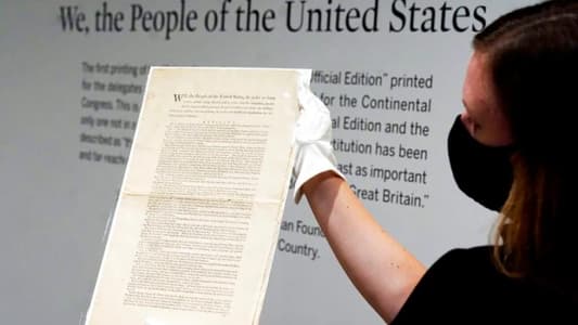 Sotheby's to Auction Rare First Printing of U.S. Constitution