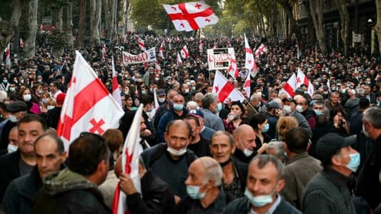 AFP: Tens of thousands rally in Georgia demanding release of jailed ex-president Saakashvili