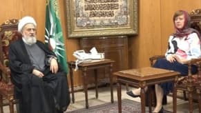Sheikh Al-Khatib meets UN's Wronecka on farewell visit
