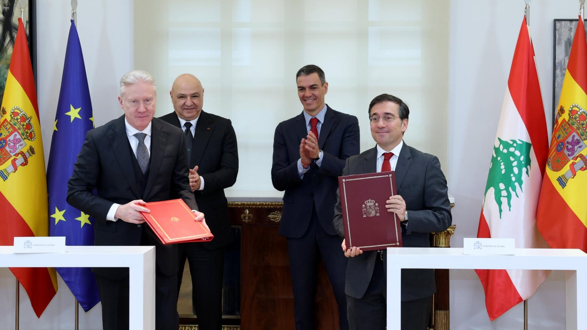 الرئيس عون: نأمل أن تعمل إسبانيا مع الإتحاد الأوروبي للضغط على إسرائيل