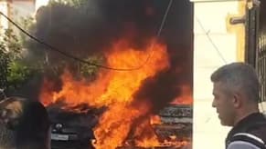 بالفيديو: استهداف إسرائيليّ لسيّارتين