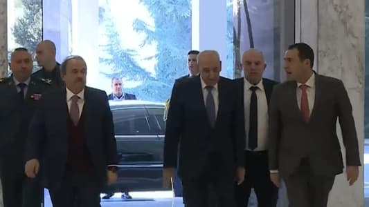 Parliament Speaker Nabih Berri arrived at Baabda Palace