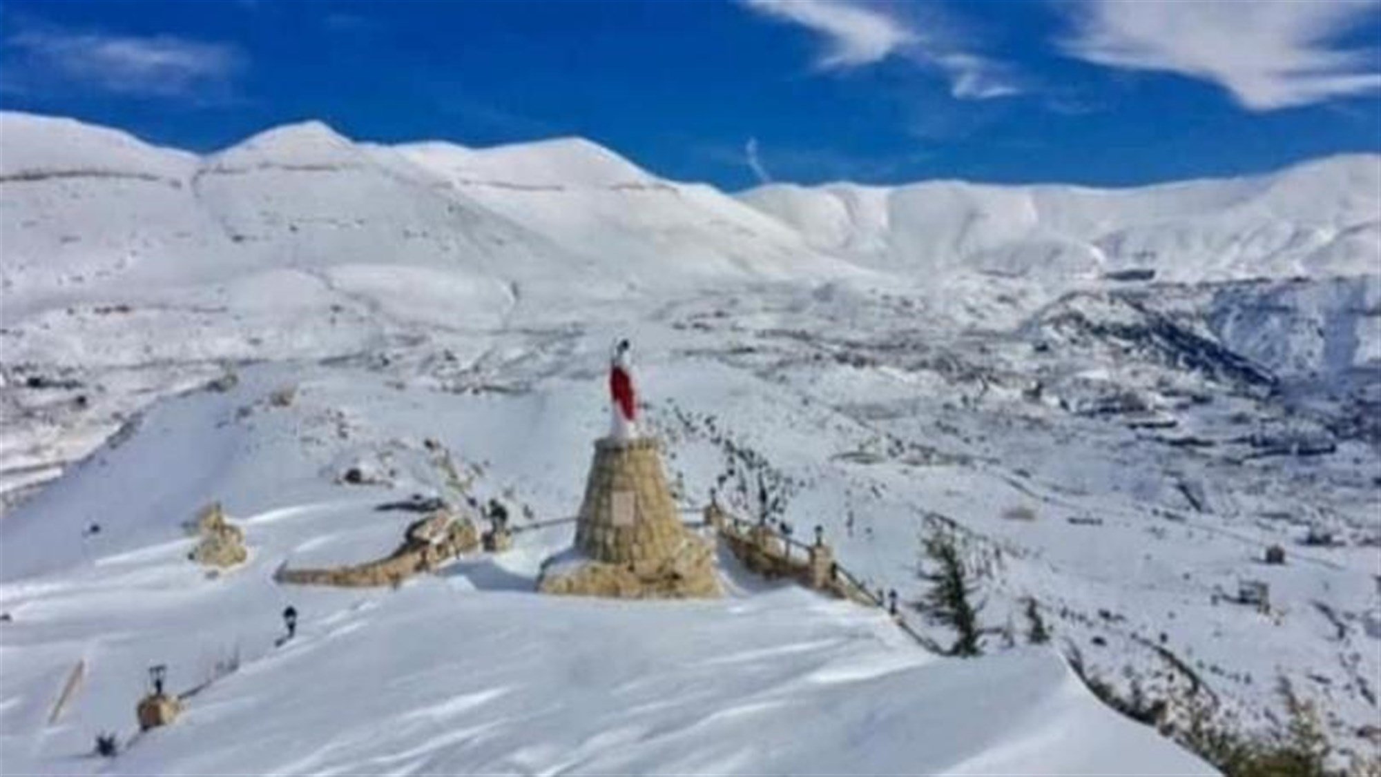 Photos: ‘Hiba’ Storm Covers Lebanon’s Mountains in Snow