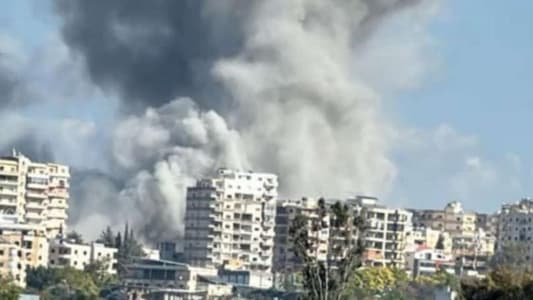 An Israeli airstrike targeted the Maachouq area in the Tyre district