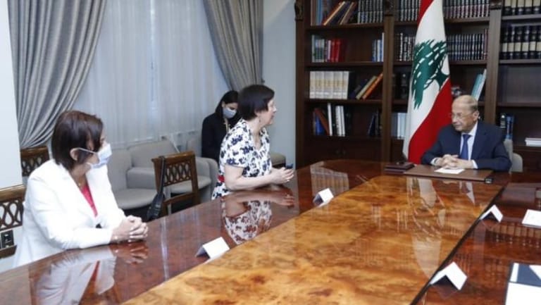 President Aoun meets newly appointed UN Special Coordinator in Lebanon