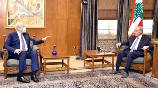 Berri discusses situation with PM Mikati, meets Arslan, receives Independence congratulatory cable from Al-Ghanim