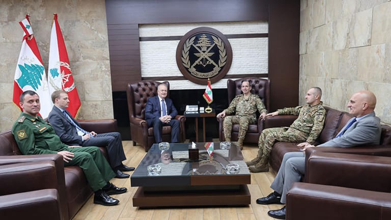 قائد الجيش استقبل السفير الروسي وعسيران ولاثارو