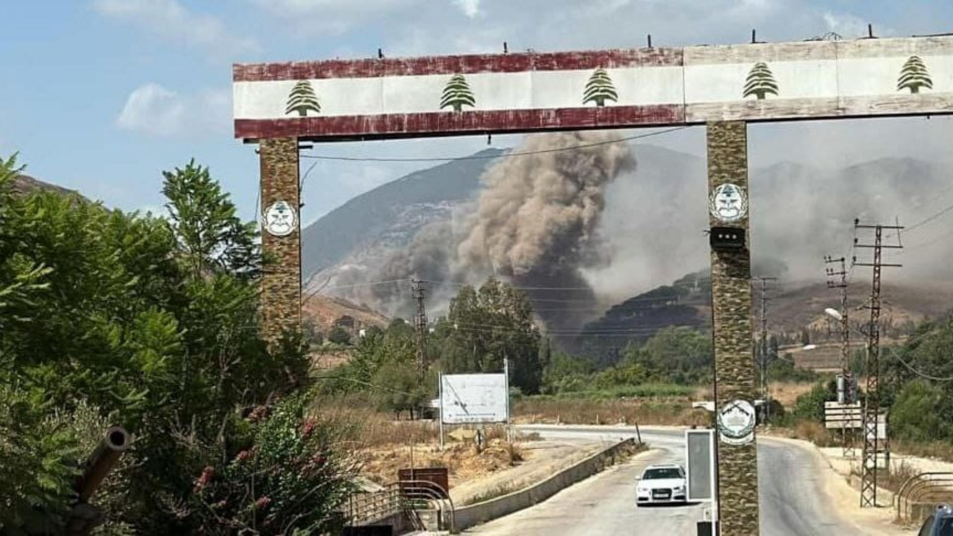 بالصور: سلسلة غارات إسرائيليّة استهدفت مناطق المحمودية ووادي برغز والجبور
