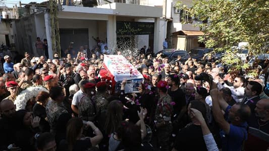 تشييع الرائد الشهيد محمد فرحات في رشعين