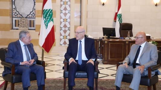 Photo: A meeting between Mikati, Siniora, and Salam