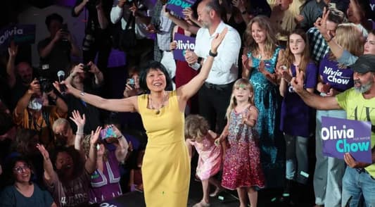 Olivia Chow Wins Election as Toronto's First Chinese-Canadian Mayor