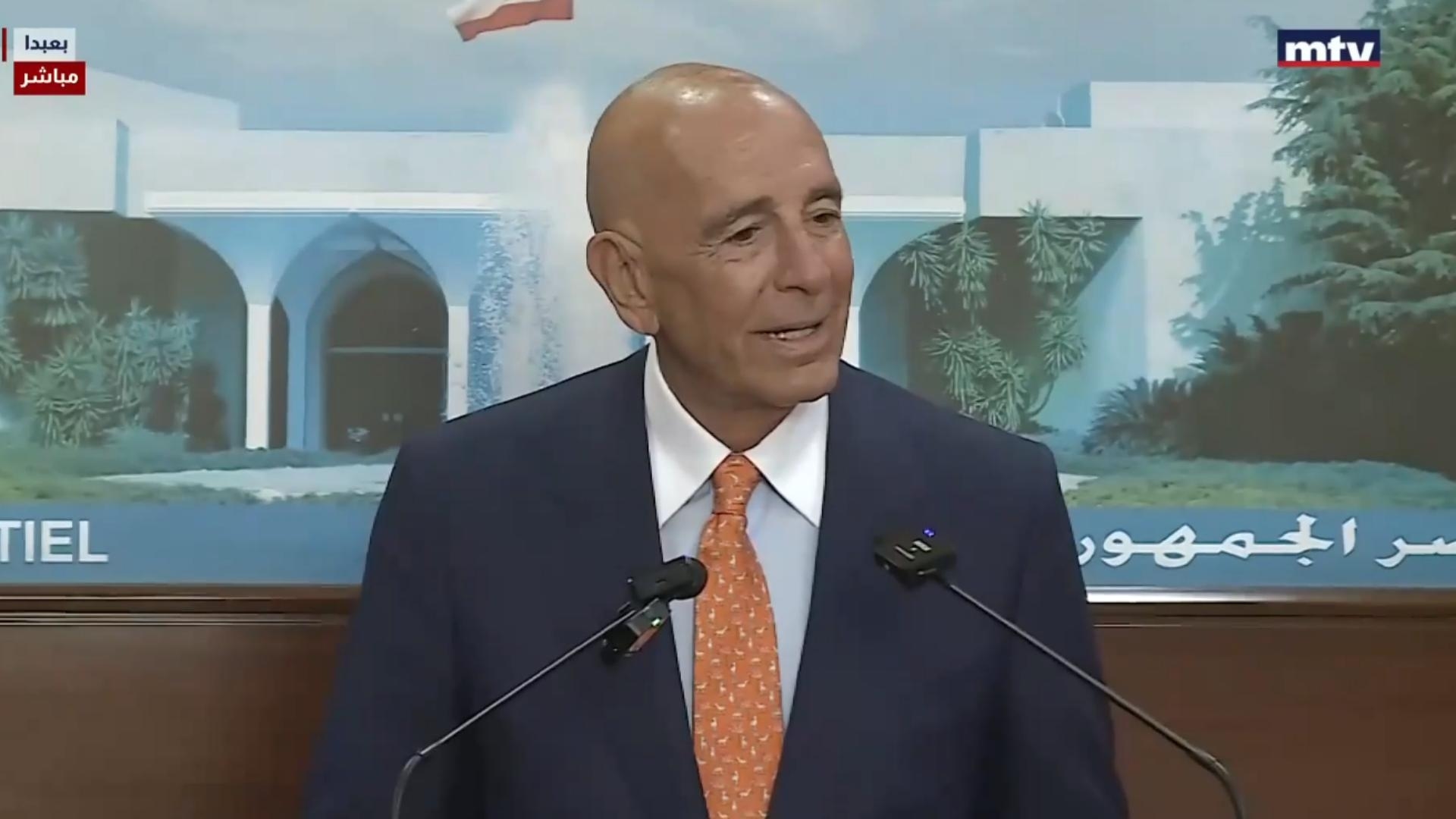 Barrack: Lebanon must learn from the lessons of the Taif Agreement, and the mechanism that existed between Lebanon and Israel did not follow the right path