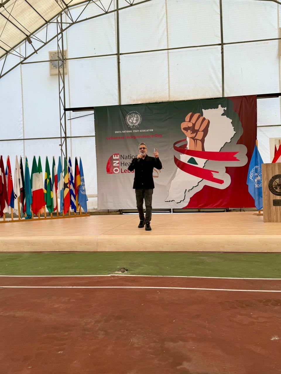 بالصور: زين العمر مُكرَّمًا في الناقورة ويحيي عيد الاستقلال مع اليونيفيل