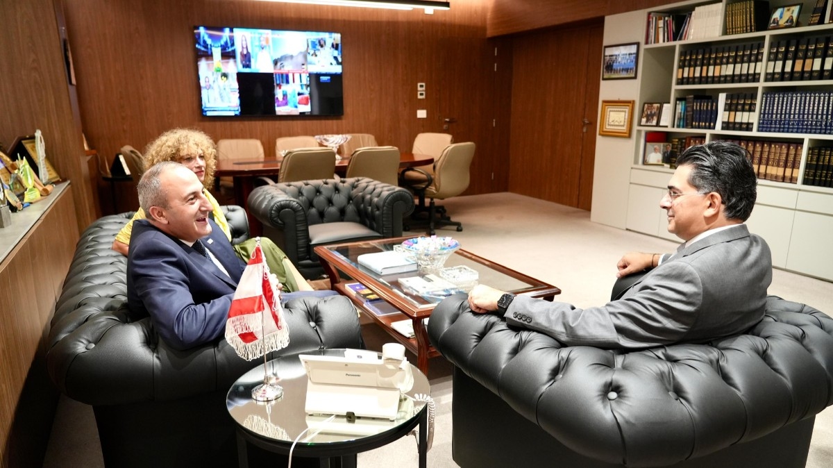 Morcos meets OIF representative, Jabbour to discuss media law implementation