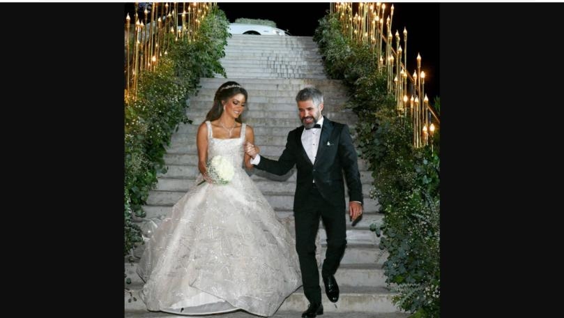 نانسي عجرم بصور عائلية لافتة من زفاف شقيقها