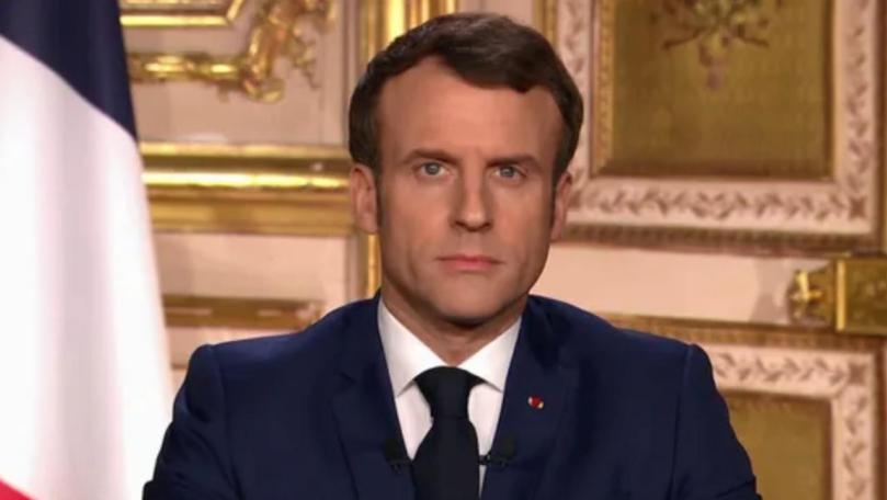 French President Emmanuel Macron's inauguration ceremony for a new presidential term has started