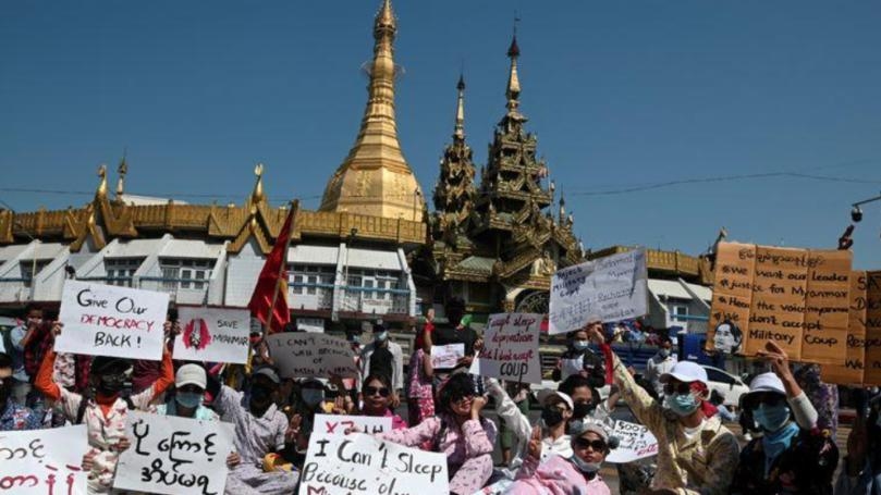 Protests rock Myanmar for fifth day, West condemns security response