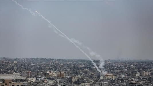 Israeli Army: Five rockets were fired from Rafah towards areas in the Gaza Strip, and they were intercepted by air defenses without causing damage