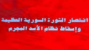 التلفزيون السوري: "الثورة العظيمة انتصرت"