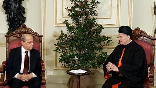 معلومات mtv: الرّئيس عون أوحى للرّاعي أنّ هناك ما هو أكبر من قرارات الدّولة يقيّد مسار الأمور