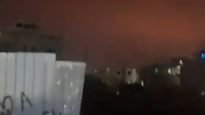 بالفيديو: لحظة سقوط الصاروخ في ديمونا