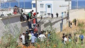 Moroccan police stop migrants from entering Spanish enclave of Ceuta