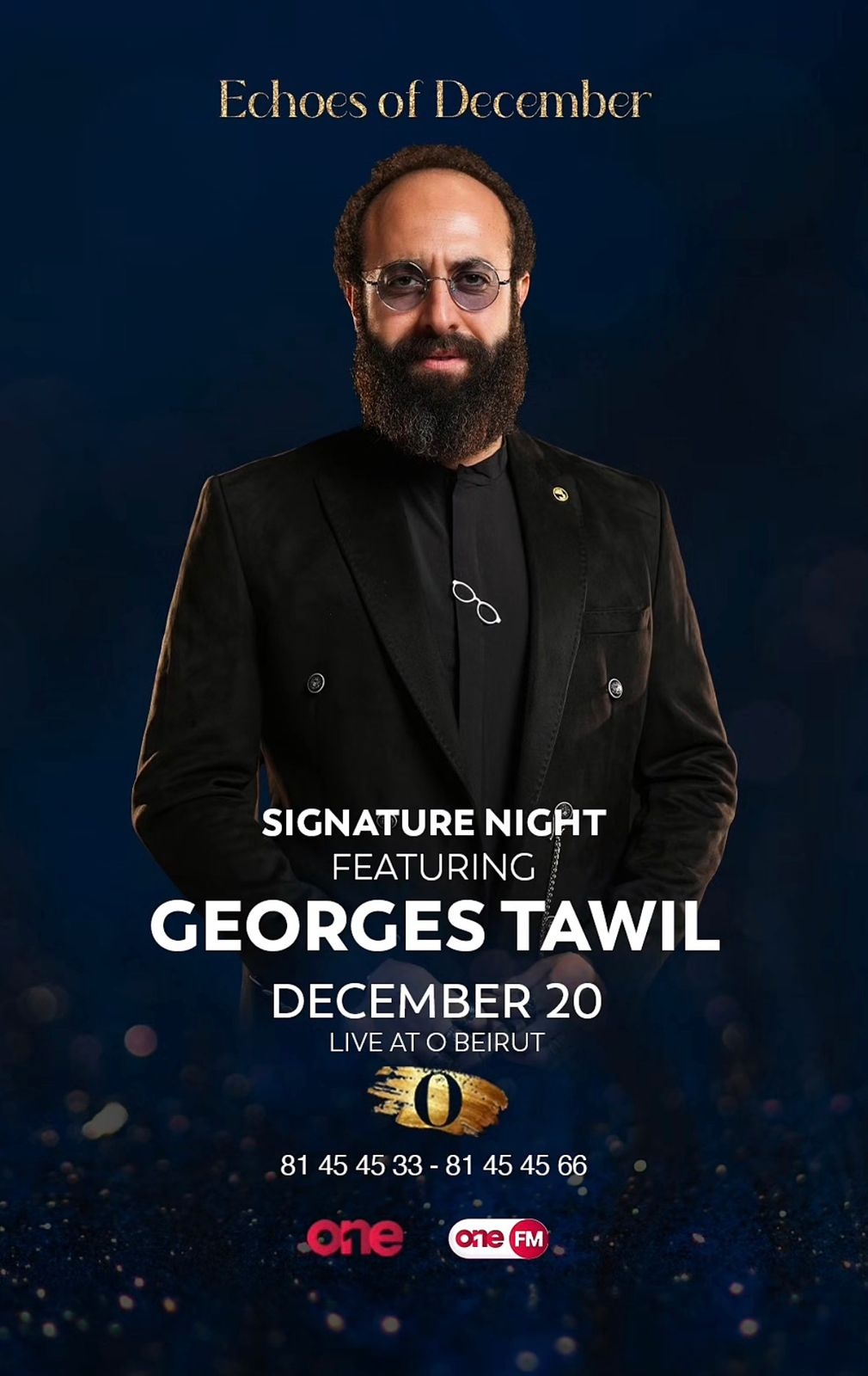 جورج طويل على مسرح O Beirut يوم 20 كانون الأول