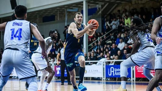 Riyadi defeated Antonine, 87-74, within the eleventh stage of the SNIPS Lebanese Basketball Championship