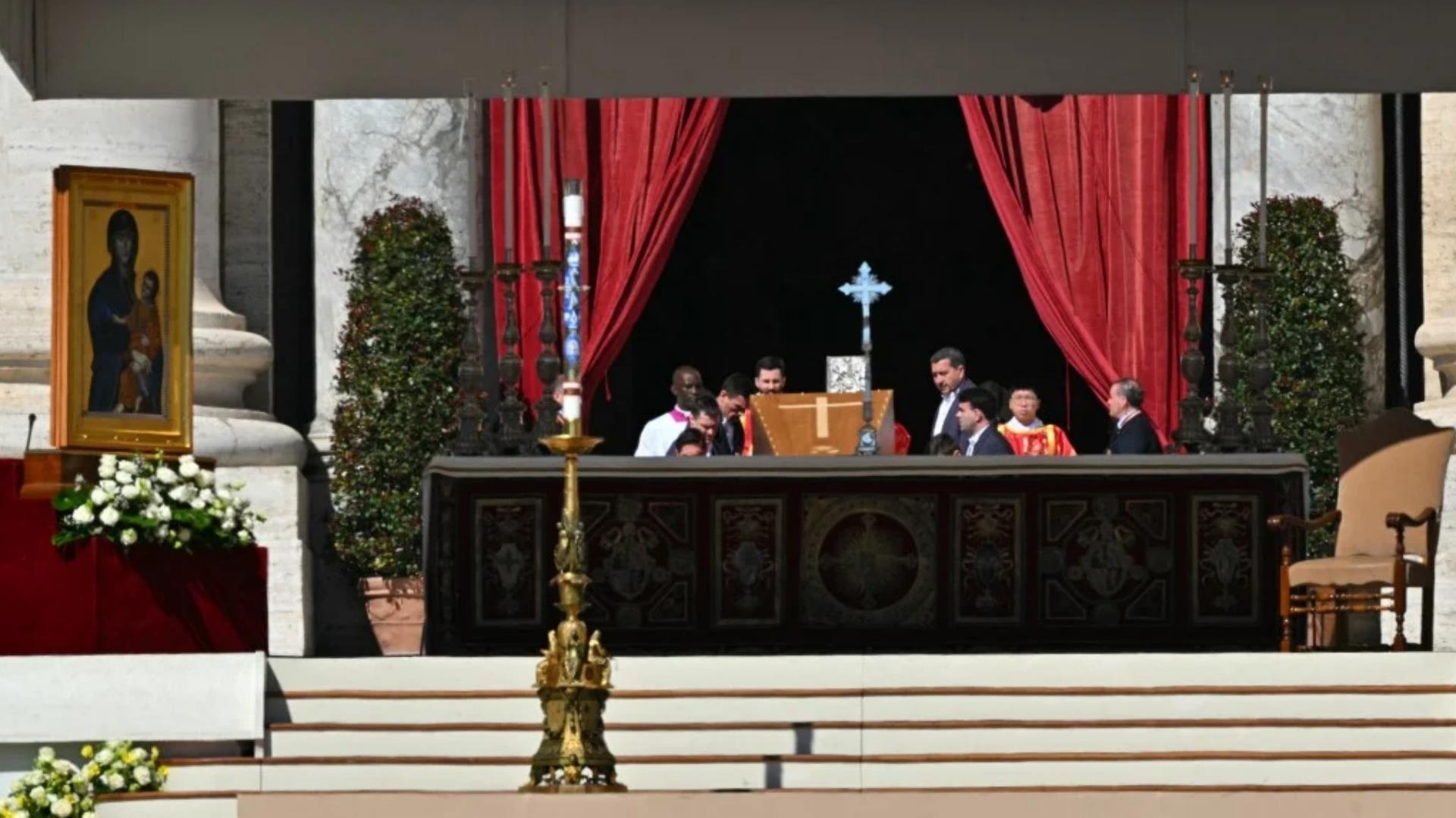 Bells rang in Lebanon during the Pope’s funeral ceremony