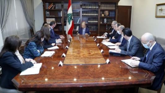 President Aoun discusses stages of completing economic recovery plan with IMF delegation