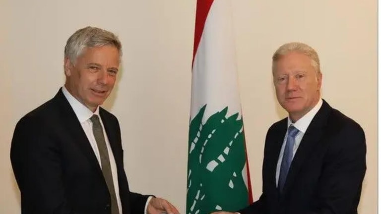بالصور: رجّي يتسلّم أوراق اعتماد سفيري ألمانيا والسويد