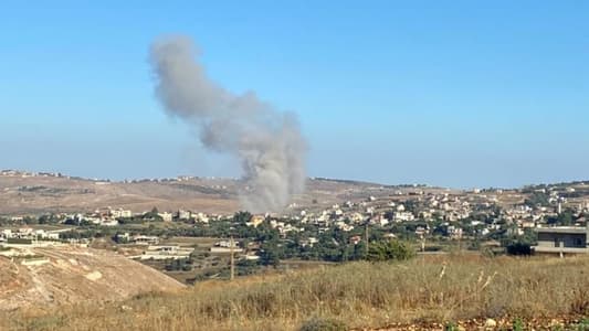 "الوكالة الوطنية": الطيران الإسرائيلي شنّ غارة على بلدة شقرا استهدفت منزلًا كان قد استهدف بغارة من مسيّرة يوم أمس