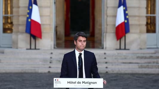 French PM Attal: I Will Hand my Resignation on Monday Morning