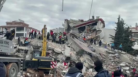Rescue teams heard screams under the rubble in Hatay, Turkey