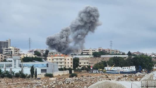 غارة إسرائيلية على مدخل برجا من جهة جدرا والجية