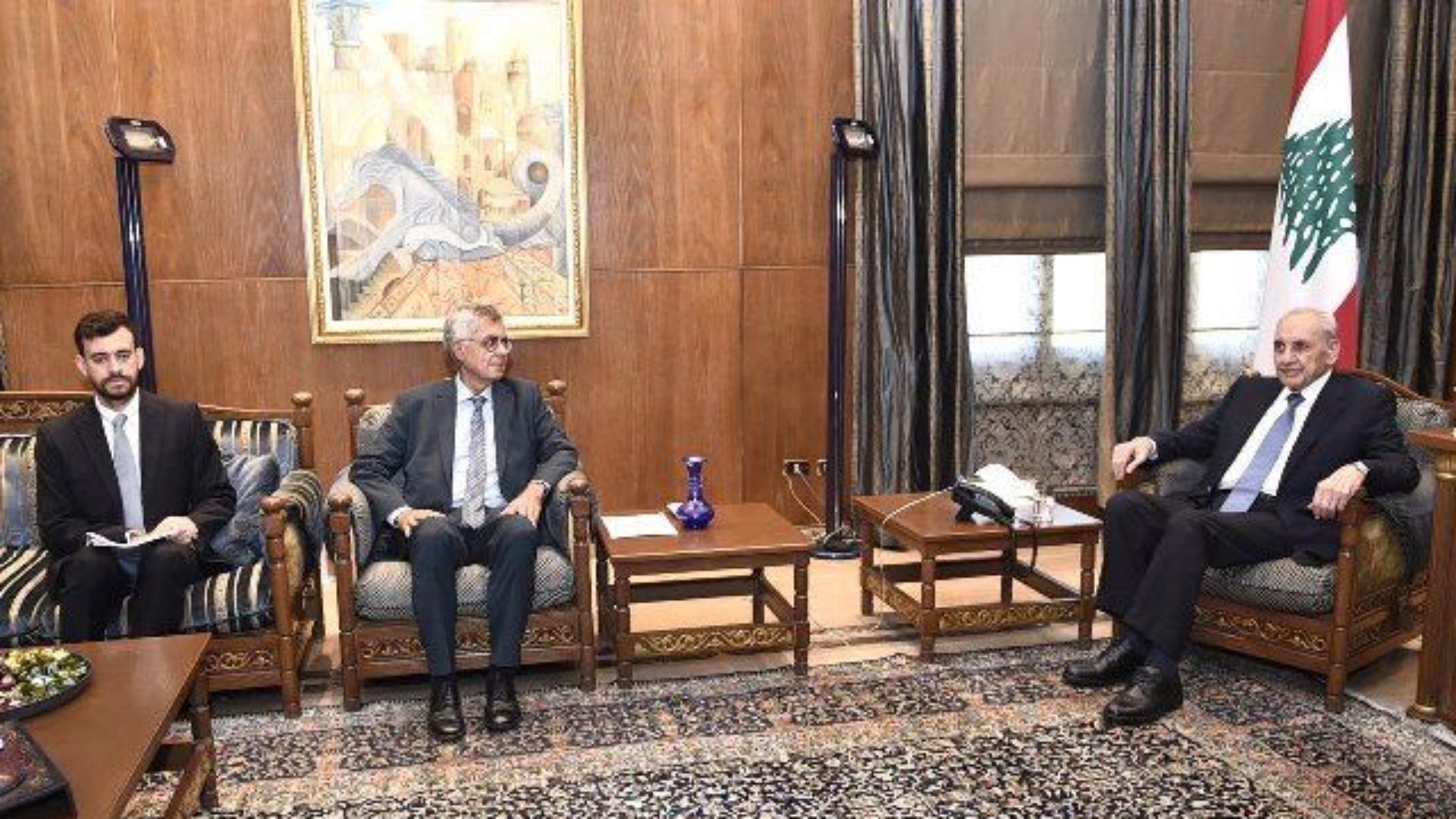 Berri meets Brazilian Ambassador, Telecom Minister