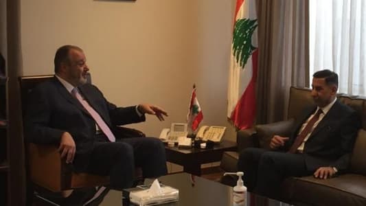 Boujikian, Al-Barrak discuss course of Lebanese, Iraqi relations