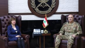 Lebanese Army Commander, UN’s Wronecka discusses general developments
