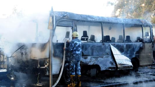 AFP: Several dead, injured in bomb attack on Damascus army bus