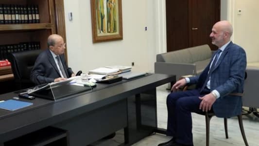 President Aoun discusses general affairs, procedures for holding elections with Interior Minister