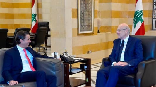 Mikati’s office: PM meets US mediator, discusses Hochstein ideas