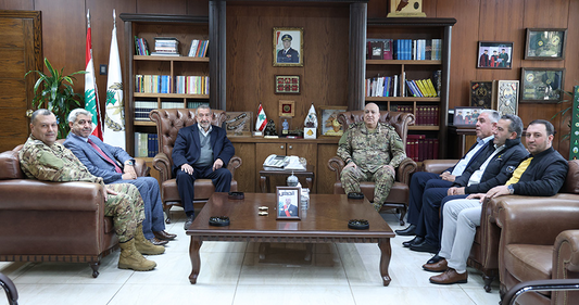 Acting Army Commander meets with MP Hajjar, Arsal delegation