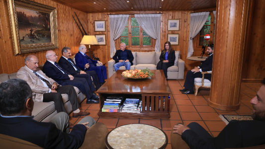 Frangieh broaches latest developments with National Balance Gathering delegation