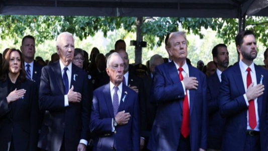 Harris and Trump both attend 9/11 memorial in New York