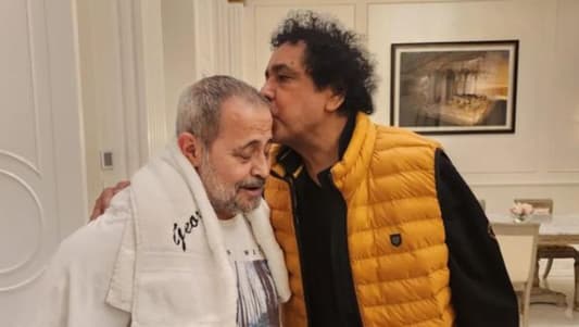 بالصور: لقاء يجمع محمد منير وجورج وسوف