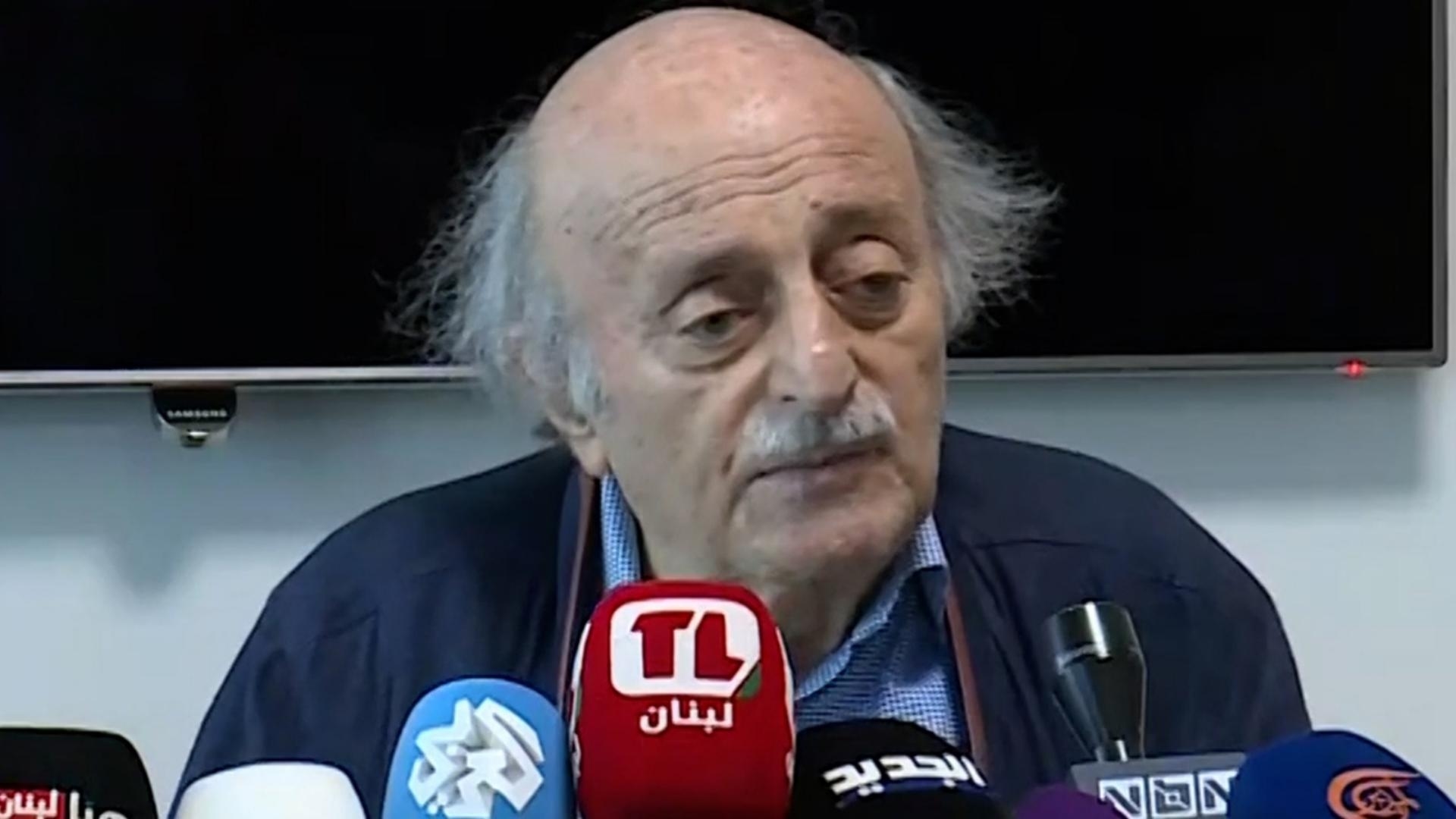 Jumblatt: My message about handing over weapons is for everyone, and there are commentators who daily attack the Hezbollah over disarmament, but this is not the way to address the issue; full rights must be granted to Palestinians in Lebanon regardless of nationality